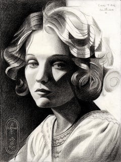 Sans Titre â€“ 02-10-24 (Anna Sten), Drawing, Pencil/Colored Pencil on Paper