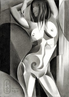 Neo Deco â€“ 02-09-24, Drawing, Pencil/Colored Pencil on Paper