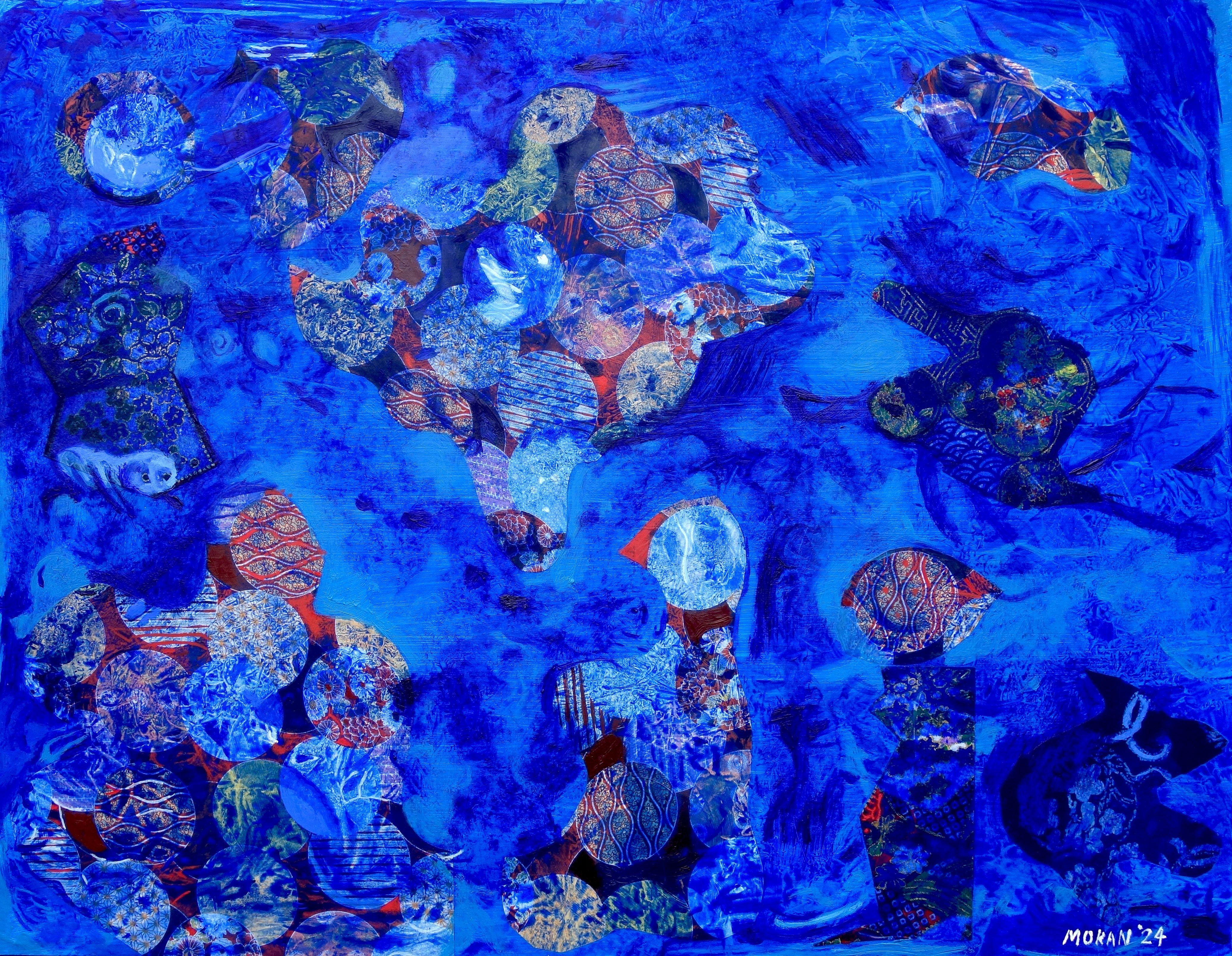 Vi la Noche Dividida en Multitudes, Pintura, Óleo sobre Panel MDF - Art de Craig Moran
