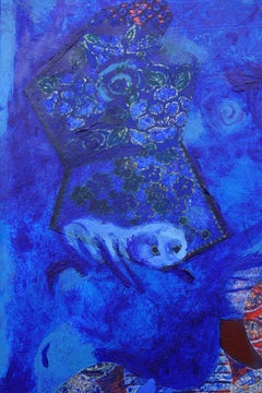 I Saw the Night Split Into Multitudes, Painting, Oil on MDF Panel