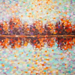 Ephemeral Autumn Mirror, Painting, Acrylic on Canvas