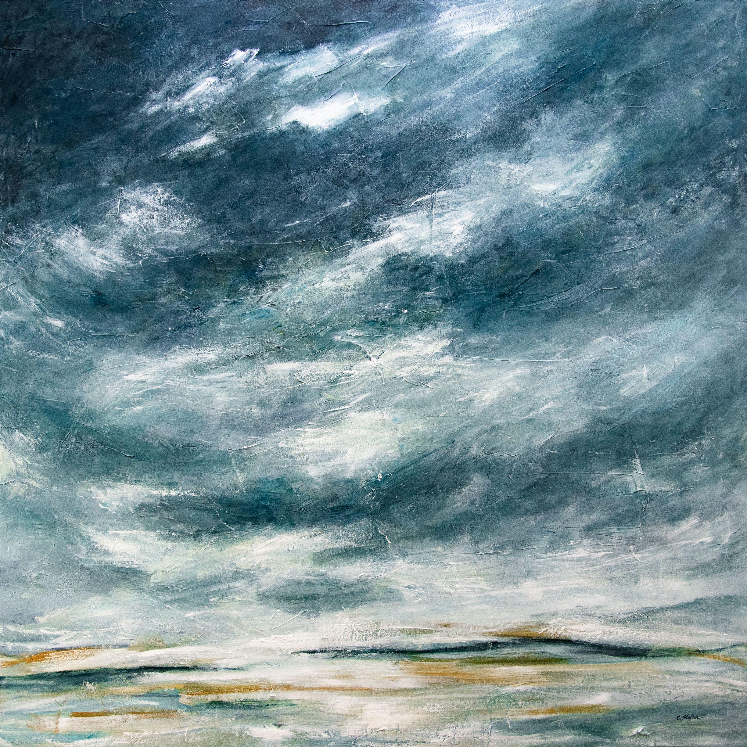 Sera tempestosa, Pittura, Acrilico su tela - Art di Cristina Stefan