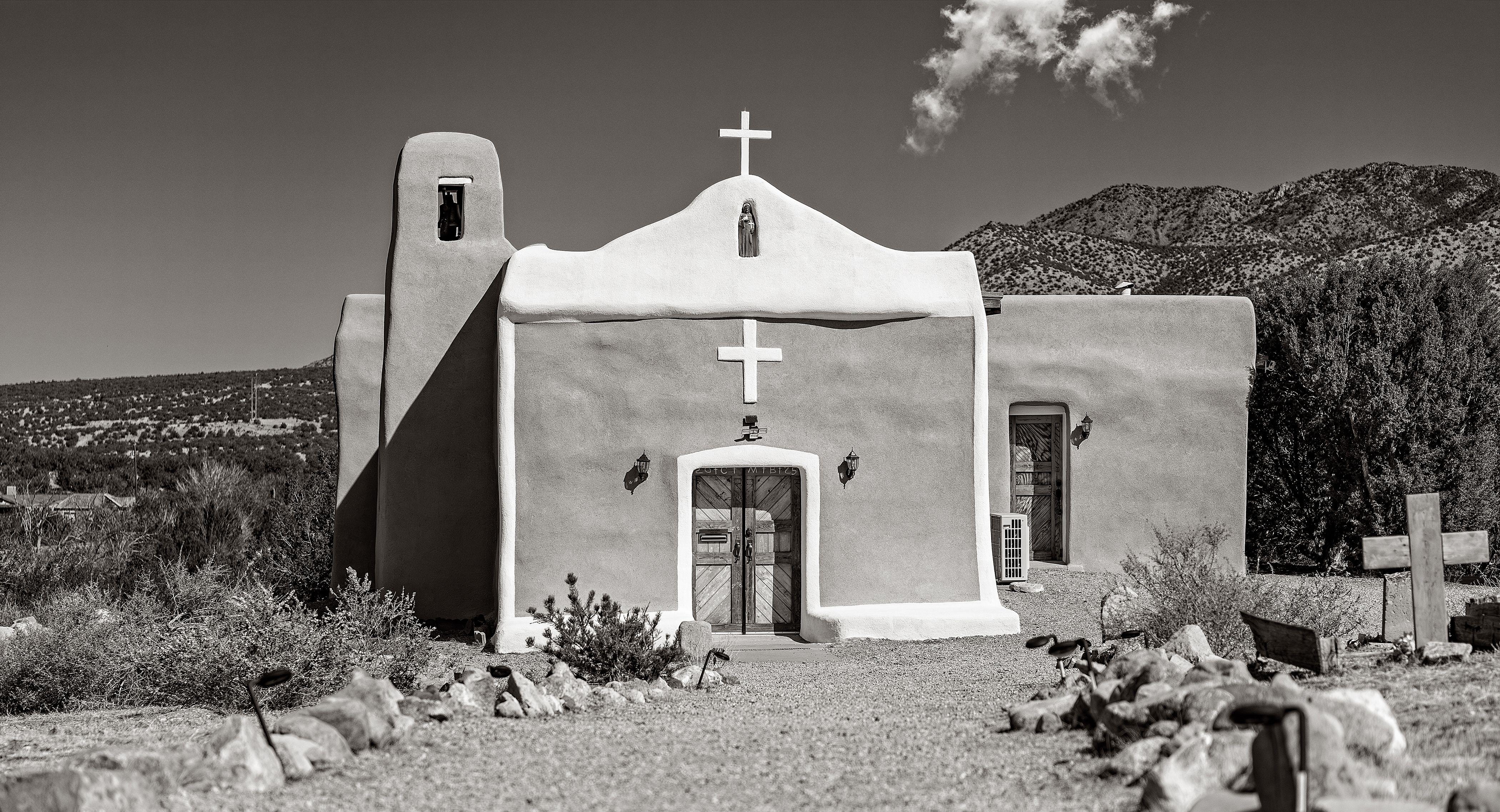 New Mexico Church, Photograph, Archival Ink Jet - Art by Daniel Ashe