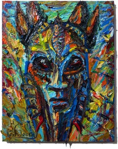 UNTITLED q609 - Original Oil painting portrait, Painting, Oil on Canvas