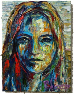 UNTITLED x1452 - Original Oil painting portrait, Painting, Oil on Canvas