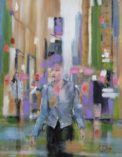 En medio de la luz, Pintura, Acrílico sobre papel