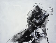 Prometheus Pyrphoros, Painting, Acrylic on Canvas