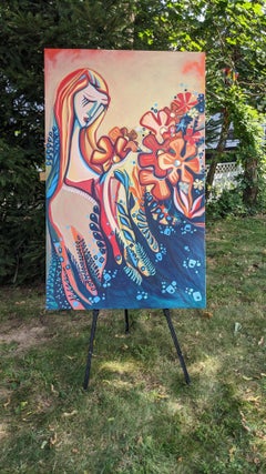 Wildflowers, Painting, Acrylic on Canvas