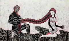 Love from the distance, Painting, Acrylic on Canvas