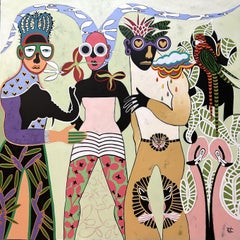 Moda Jungling, Pittura, Acrilico su tela