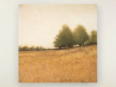 Hillside Trees 250314, Painting, Acrylic on Canvas