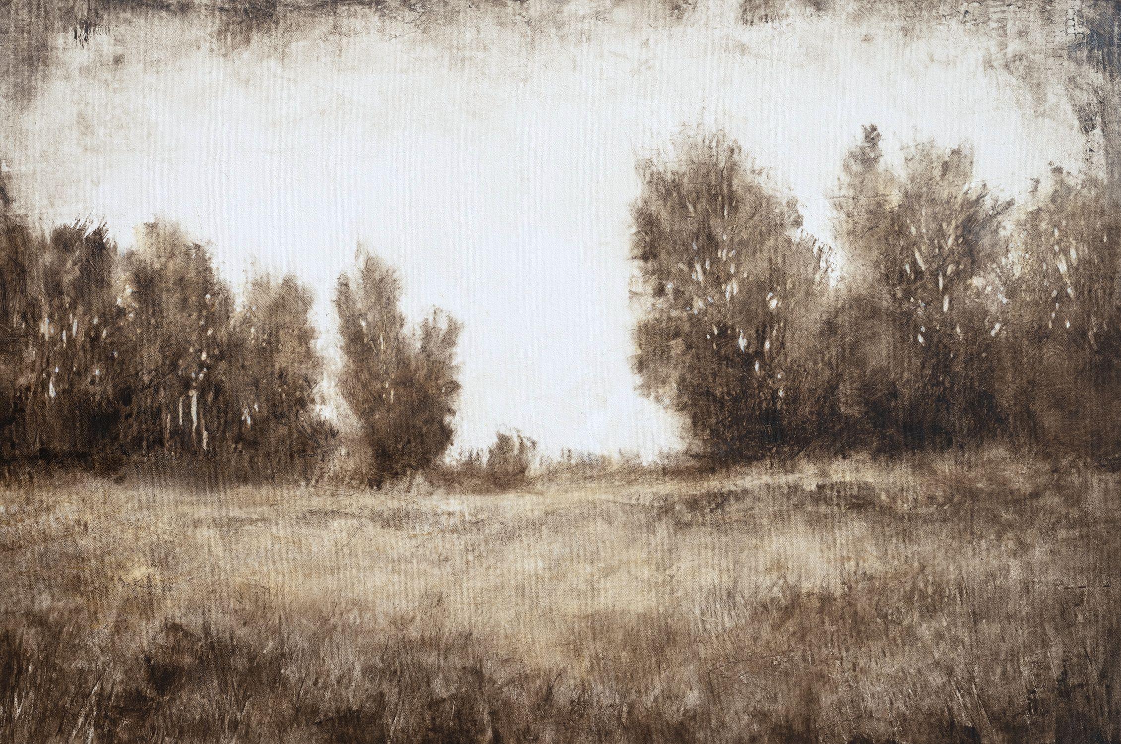 Sepia Trees 24120, Painting, Acrylic on Canvas - Art by Don Bishop