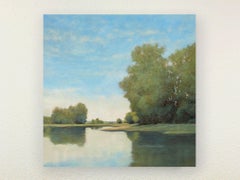 Summer Reflections 240716, Painting, Oil on Canvas