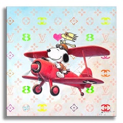 Snoopy Dubai - Original Painting on Canvas, Painting, Acrylic on Canvas
