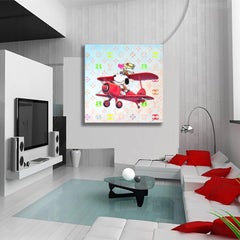 Snoopy Dubai - Original Painting on Canvas, Painting, Acrylic on Canvas