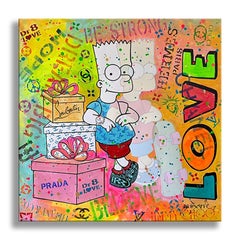 Bart Love - Original Painting on Canvas, Painting, Acrylic on Canvas