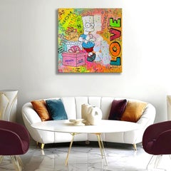 Bart Love - Original Painting on Canvas, Painting, Acrylic on Canvas