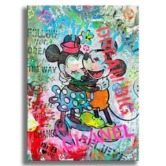 The Way Mickey - Original Painting on Canvas, Painting, Acrylic on Canvas