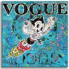 Astro boy Vogue â€“ Original Painting on canvas, Painting, Acrylic on Canvas