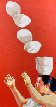 Red Panda, Painting, Oil on Canvas