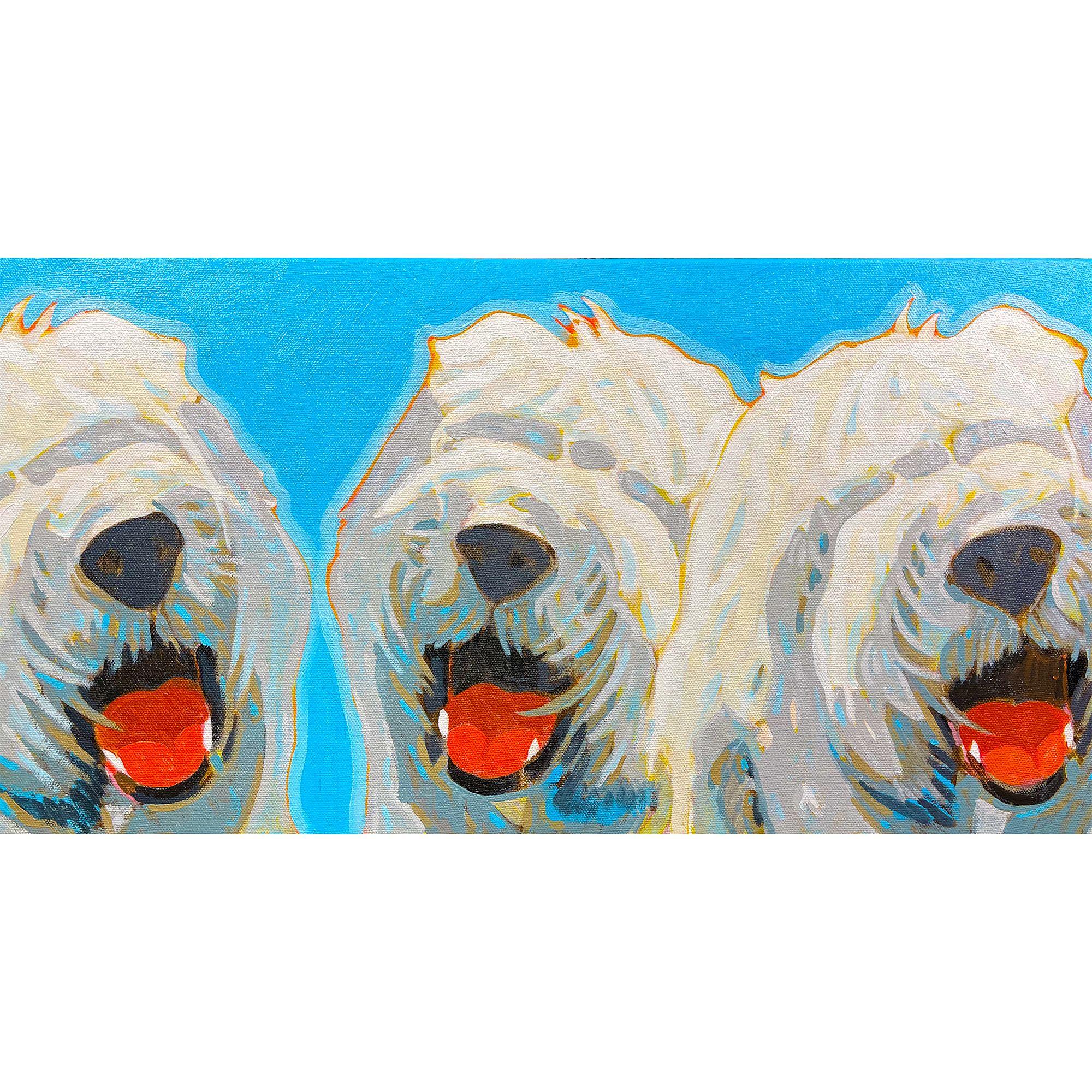 Jokers, peinture, huile sur toile - Art de Dwayne Wolff