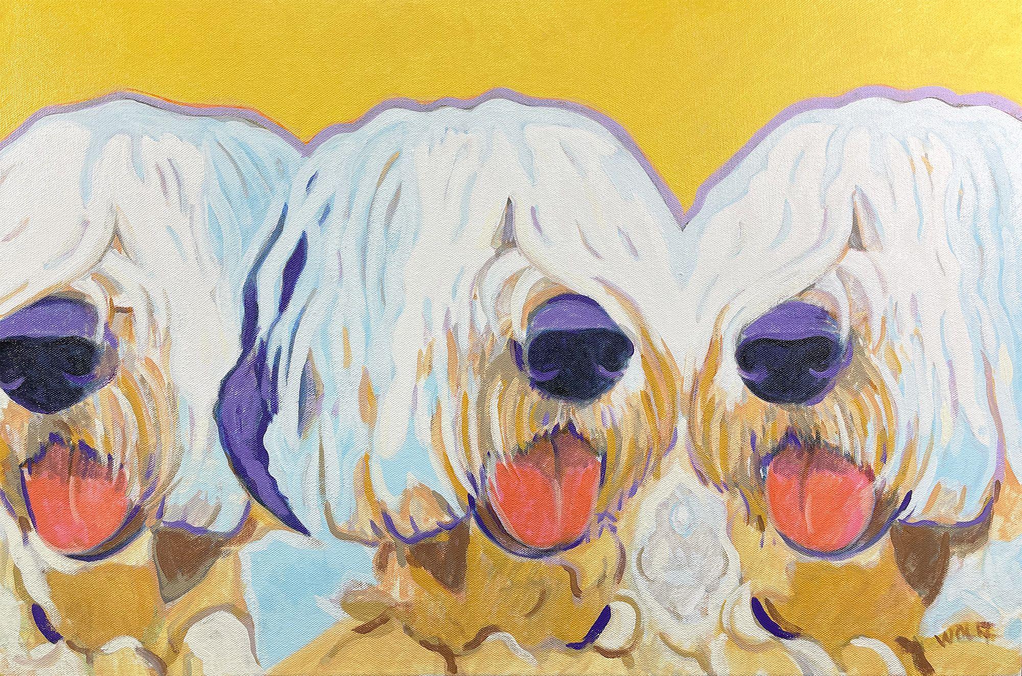 Il cane è il mio pastore, Pittura, Olio su tela