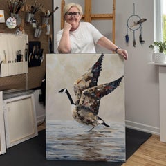 " Le chant des ailes ", Pintura, Acrílico sobre lienzo