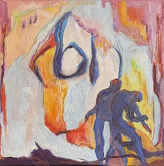Je te vois me voir, Peinture, Huile sur toile