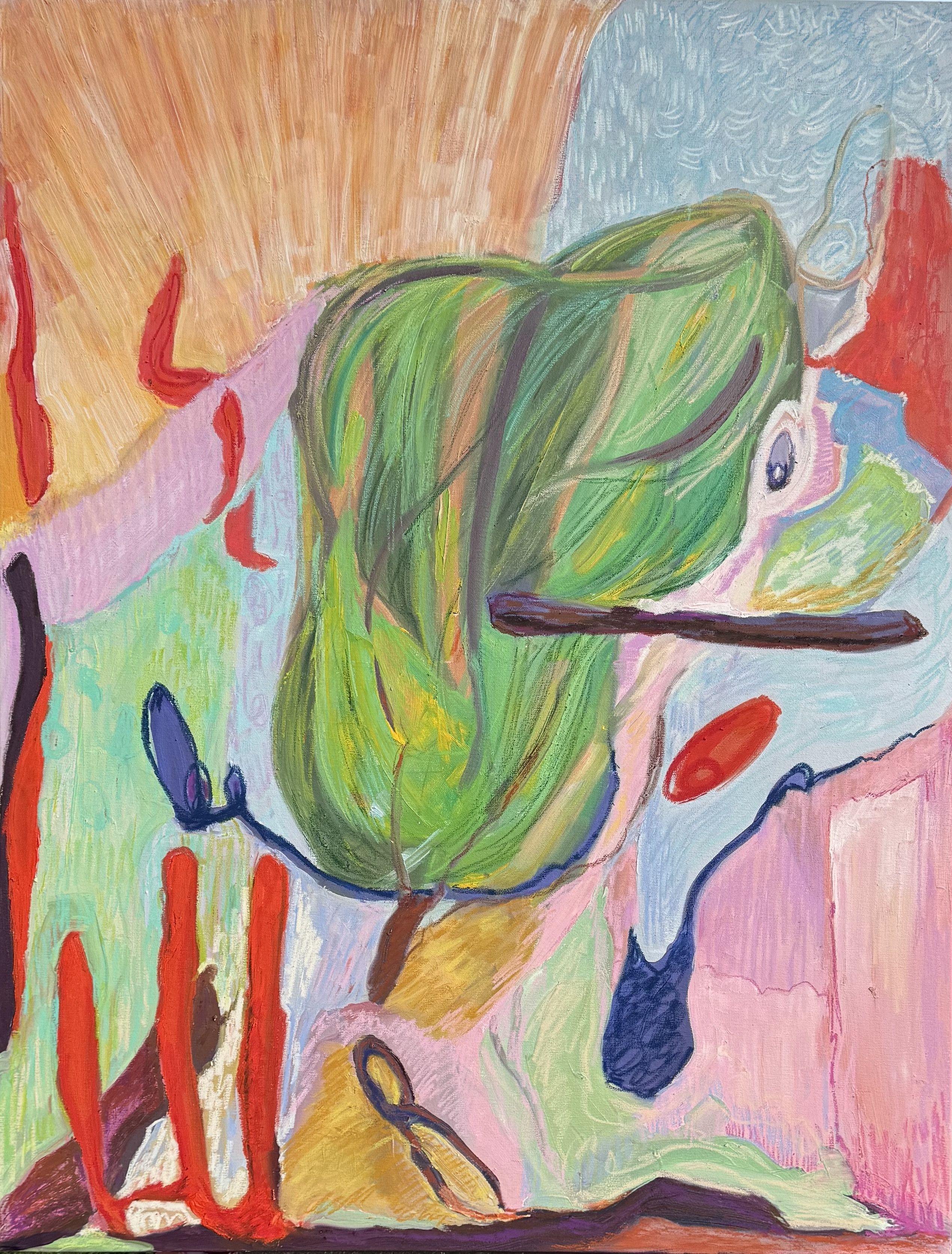 Flora Incarnata, Painting, Oil on Canvas - Art by Elena Done