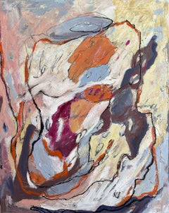 La linea che fiorisce, Pittura, Olio su tela
