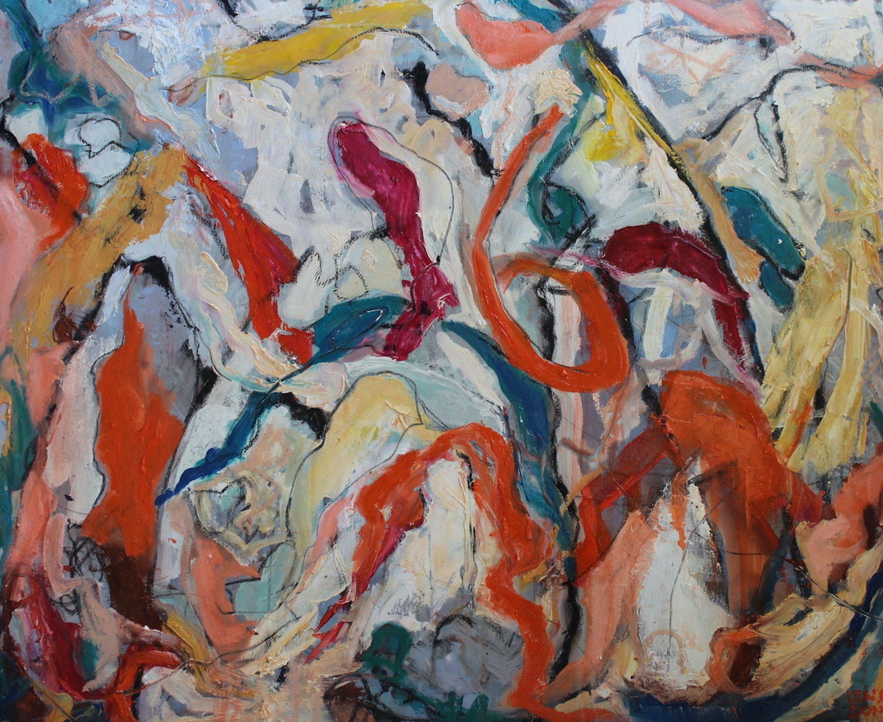 Carnival, Painting, Oil on Canvas - Art by Elena Done