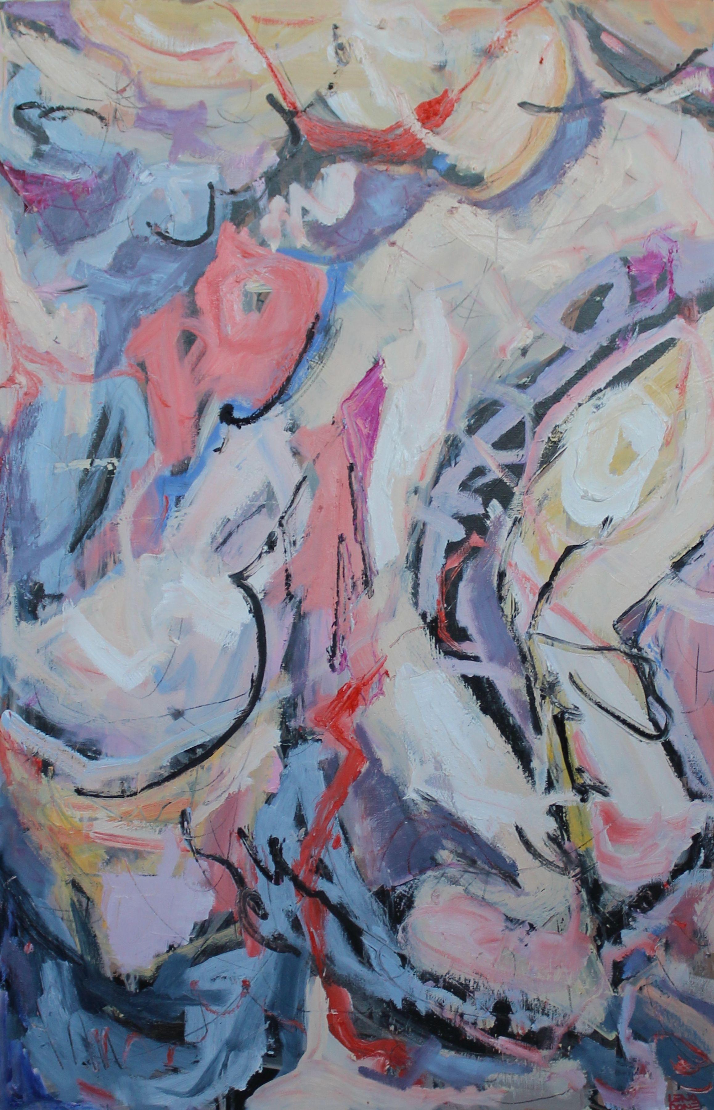 Sueño de verano -2, Pintura, Óleo sobre lienzo - Art de Elena Done