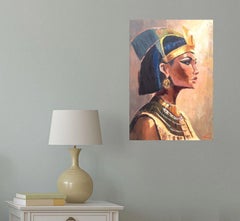Regina egizia, Pittura, Olio su tela