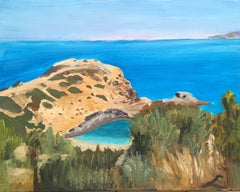 Karavostasi Beach 3, Painting, Oil on Canvas