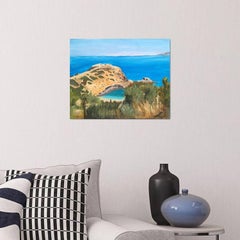 Karavostasi Beach 3, Painting, Oil on Canvas
