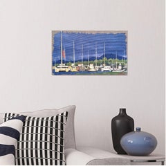 Rethymno marine, Painting, Oil on Canvas