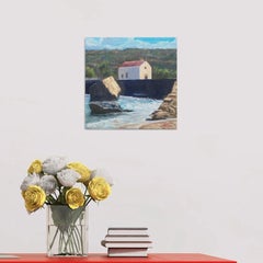 Plage de Kamaris, Peinture, Huile sur toile