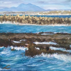 Costa vicino a Rethymno, Pittura, Olio su tela