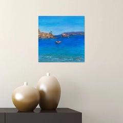 Spiaggia di Karavostasi, Pittura, Olio su tela