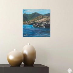 Spiaggia cretese di Bali, Pittura, Olio su tela