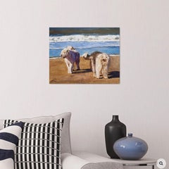 Perros peludos, Pintura, Óleo sobre lienzo