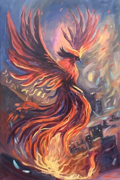 Phoenix, Painting, Oil on Canvas