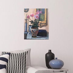 Bodegón con rosas, Pintura, Óleo sobre lienzo