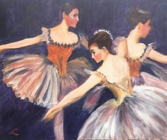 Ballerinas, Painting, Oil on Canvas