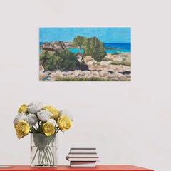 Spiaggia di Elafonissi 2, Pittura, Olio su tela