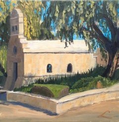 Small chhapel at Gerani, Painting, Oil on Canvas