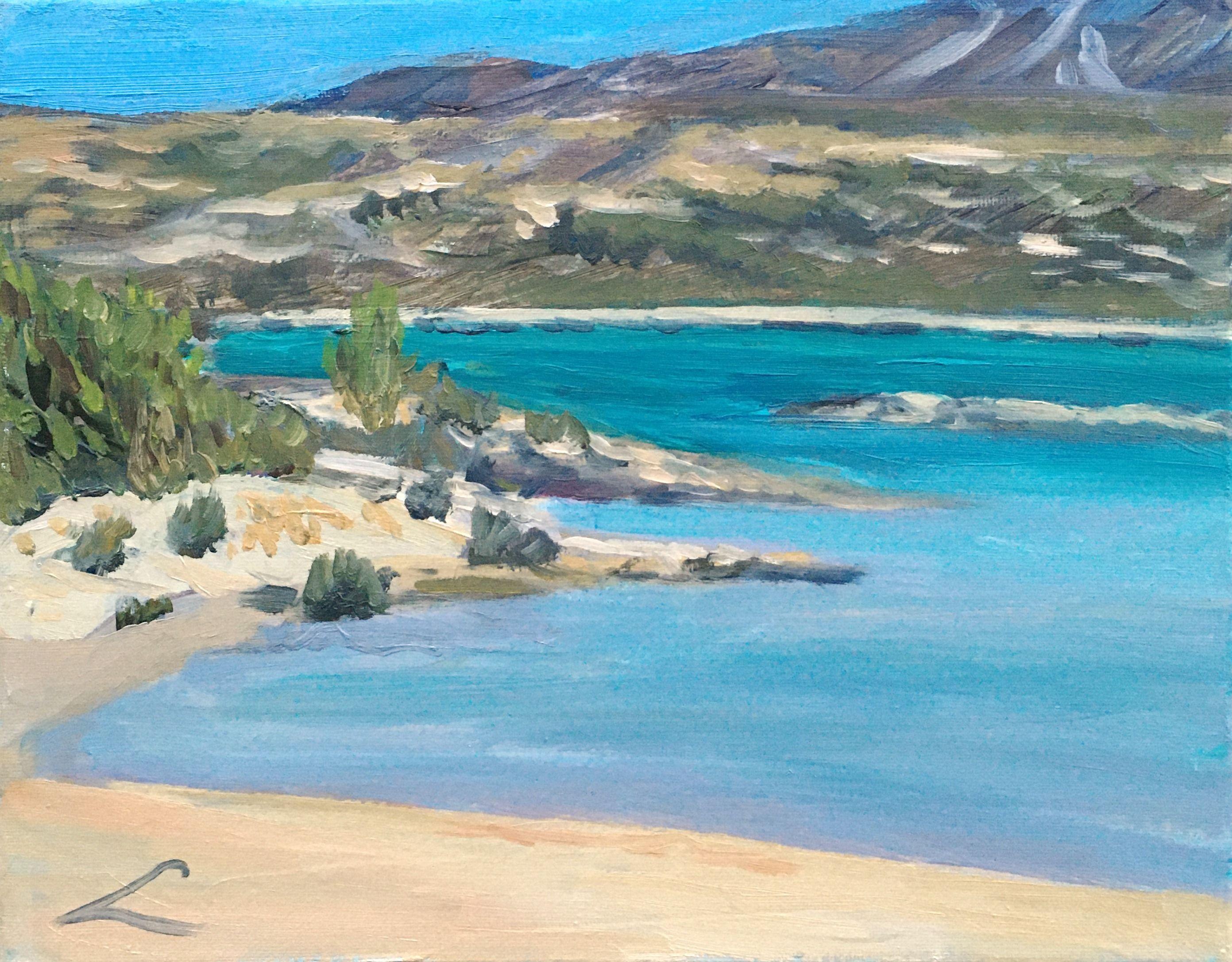 Elafonissi beach, Painting, Oil on Canvas