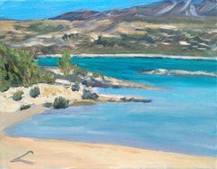 Elafonissi Strand, Gemälde, Öl auf Leinwand