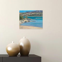 Elafonissi Strand, Gemälde, Öl auf Leinwand