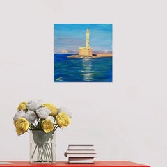 Faro de Chania, Pintura, Óleo sobre lienzo